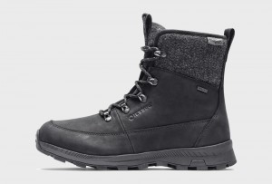 Black / Grey Women's Icebug Adak ReWool Michelin Winter Boots | USA-TPO431806