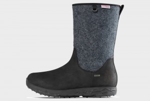 Black / Grey Women's Icebug Grove ReWool BUGrip BUGDri Winter Boots | USA-OCP921584