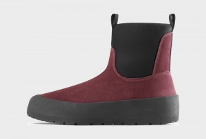 Burgundy Women's Icebug Dala Biosole Winter Boots | USA-JKS264538