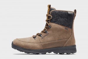 Coffee / Grey Men's Icebug Adak ReWool BUGrip Studs Winter Boots | USA-TBH753691