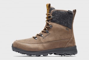 Coffee / Grey Women's Icebug Adak ReWool BUGrip Winter Boots | USA-VPI469805