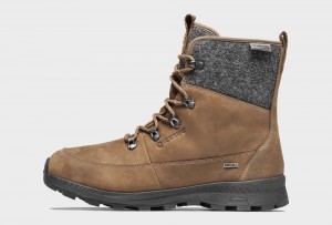 Coffee / Grey Women's Icebug Adak ReWool Michelin Winter Boots | USA-KVJ782430