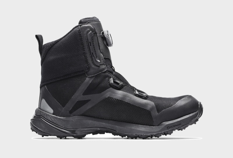 Black Men's Icebug Walkabout BUGrip GTX Winter Boots | USA-OHQ859406