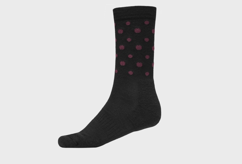 Black Unisex Icebug Active Merino Running Socks | USA-ADP472839