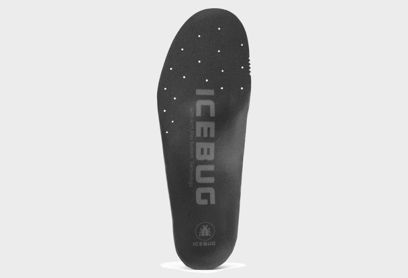 Black Unisex Icebug Slim High Studs Insoles | USA-LSG394681