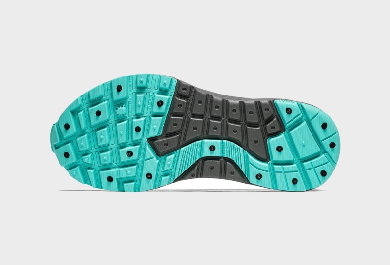 Black / Turquoise Women's Icebug NewRun BUGrip GTX Studs Running Shoes | USA-QOZ823719