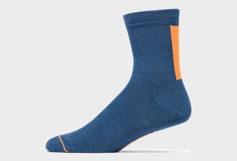 Blue Unisex Icebug Trail Merino Running Socks | USA-XQN623094