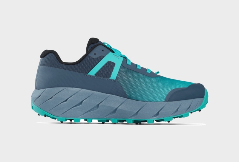 Blue / Mint Women's Icebug Arcus BUGrip Studs Running Shoes | USA-HVZ172908