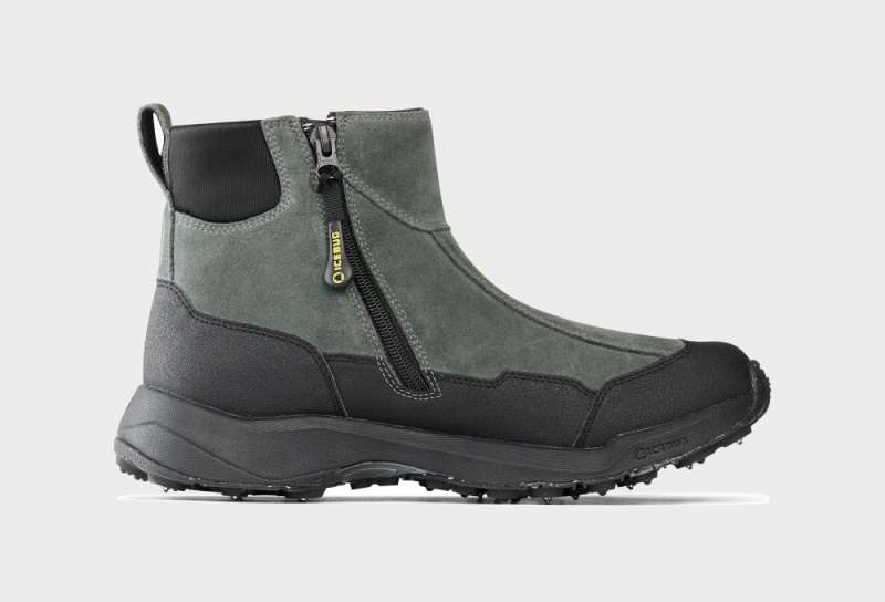 Deep Green Grey Women's Icebug Metro 2 BUGrip Studs Winter Boots | USA-KPQ103458