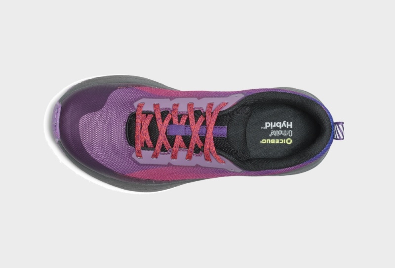 Purple / Red Women's Icebug Horizon RB9X Running Shoes | USA-GWE452376