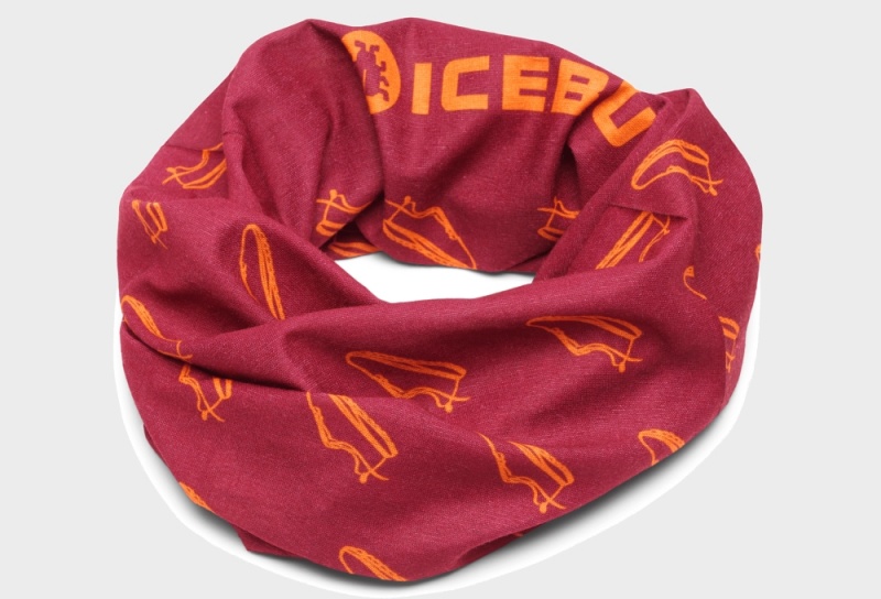 Red Unisex Icebug Icetube RunOne Studs Scarf | USA-FLW263951