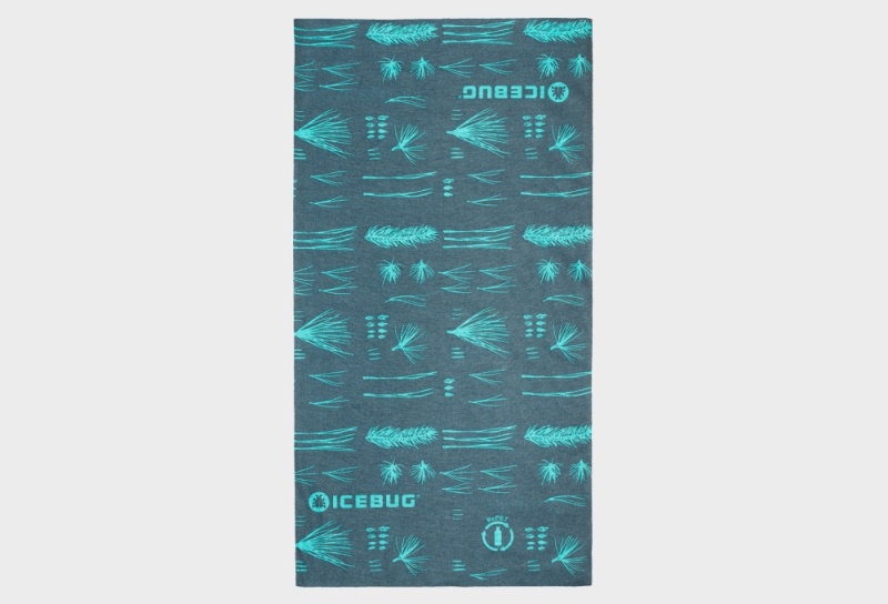 Turquoise Unisex Icebug Icetube Barr Scarf | USA-FYV412976