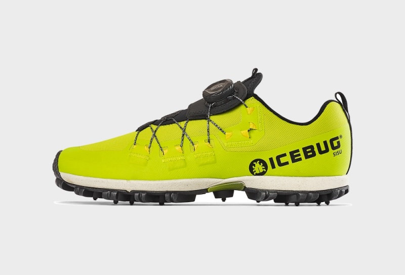 Yellow Men\'s Icebug Sisu OLX Running Shoes | USA-RBT391078